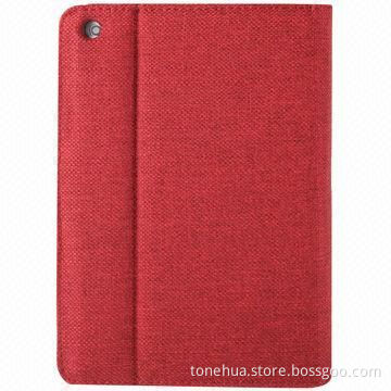 Hot Linen Bracket Leather Case for iPad Mini, with Detachable Wireless Bluetooth